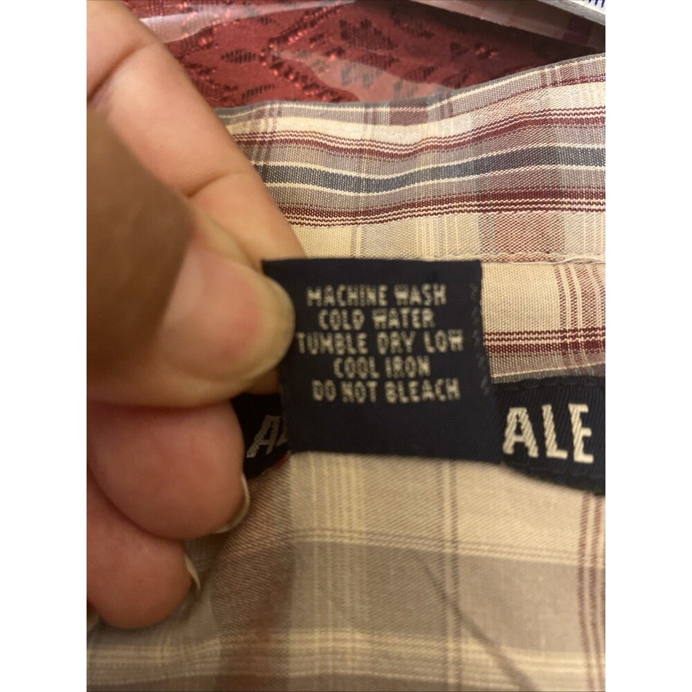 Aeropostale Shirt Mens Multicolor Plaid Long Sleeve Button Up Size XL 100% cotto - Picture 10 of 10